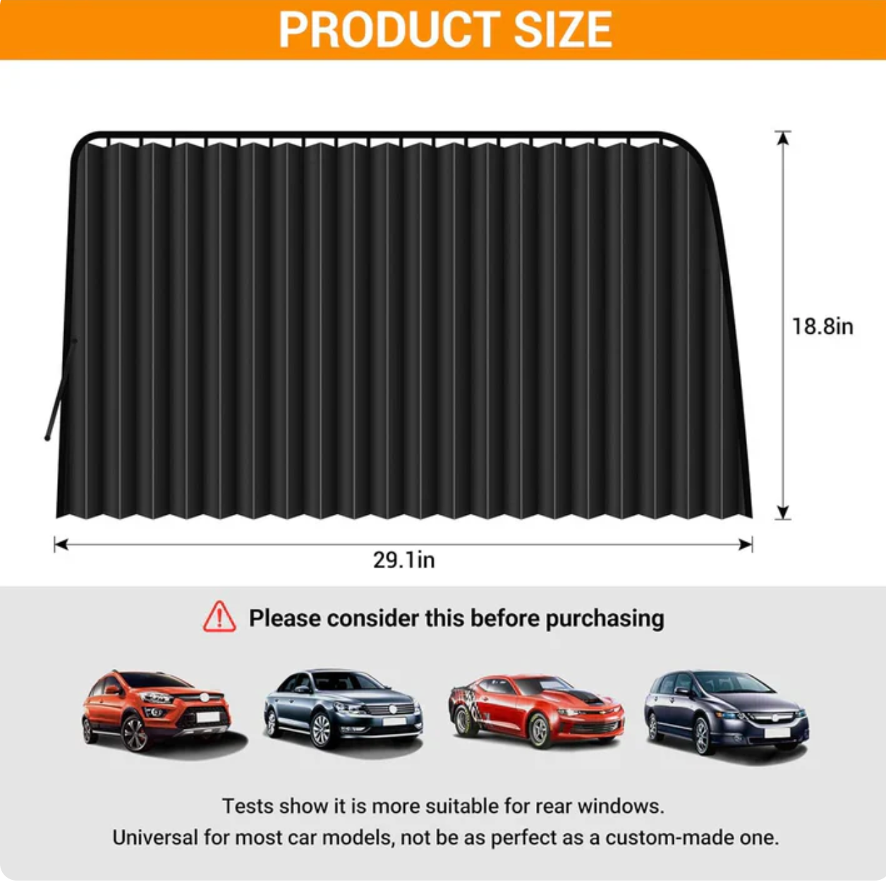 Magnetic Car Curtains For All Car Windows